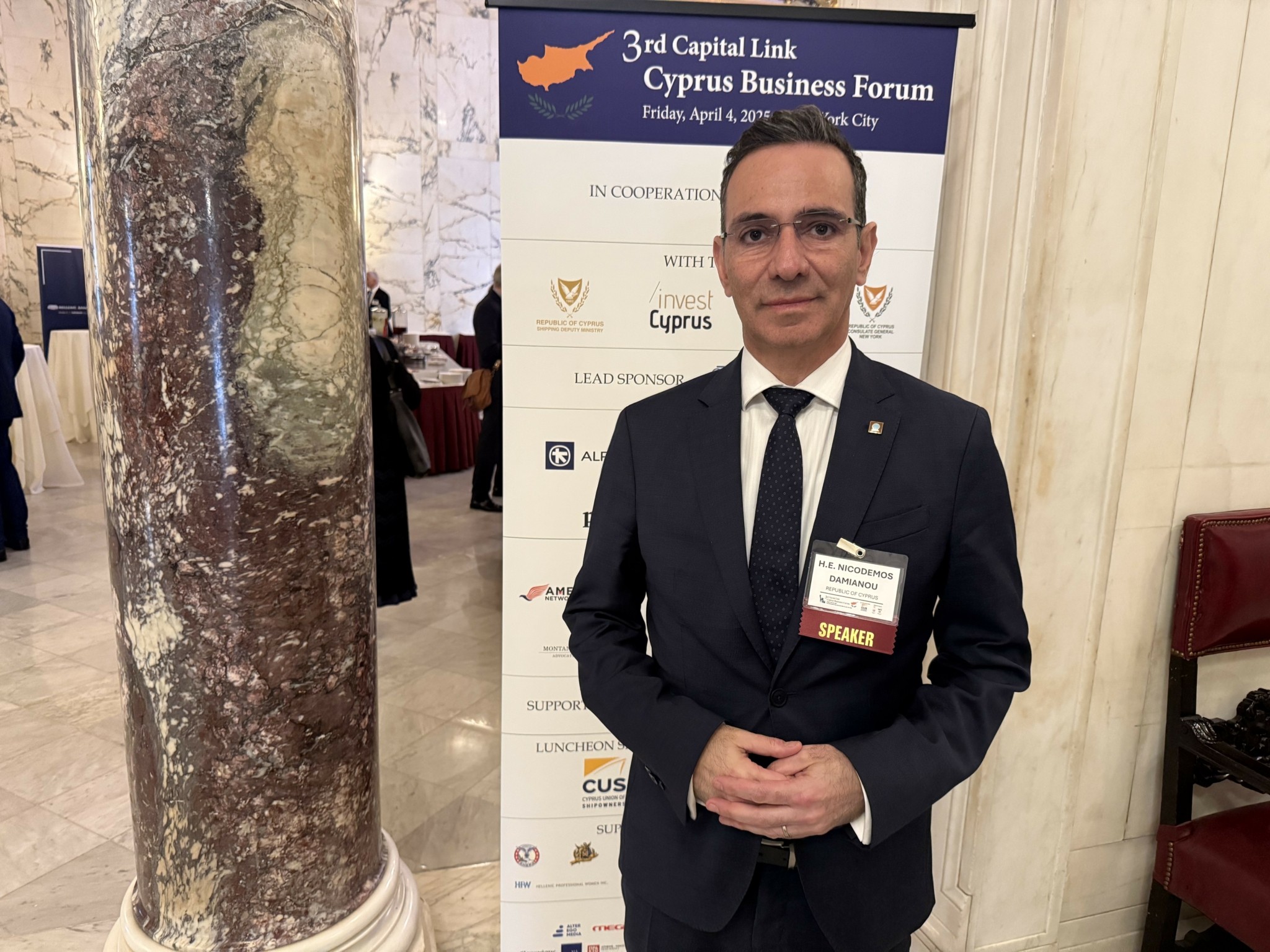 Νικόδημος Δαμιανού: «Η Κύπρος μετατρέπεται σε κόμβο στρατηγικών επενδύσεων» (pic)