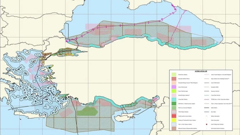 Τουρκία: Παρουσίασε χάρτη για τον θαλάσσιο χωροταξικό σχεδιασμό μετά την Ελλάδα – Κόβει το Αιγαίο στα δύο