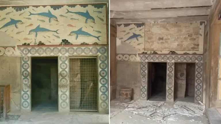 Κατέρρευσε τμήμα τοιχογραφίας στην Κνωσό – Τι απαντά το υπουργείο Πολιτισμού 