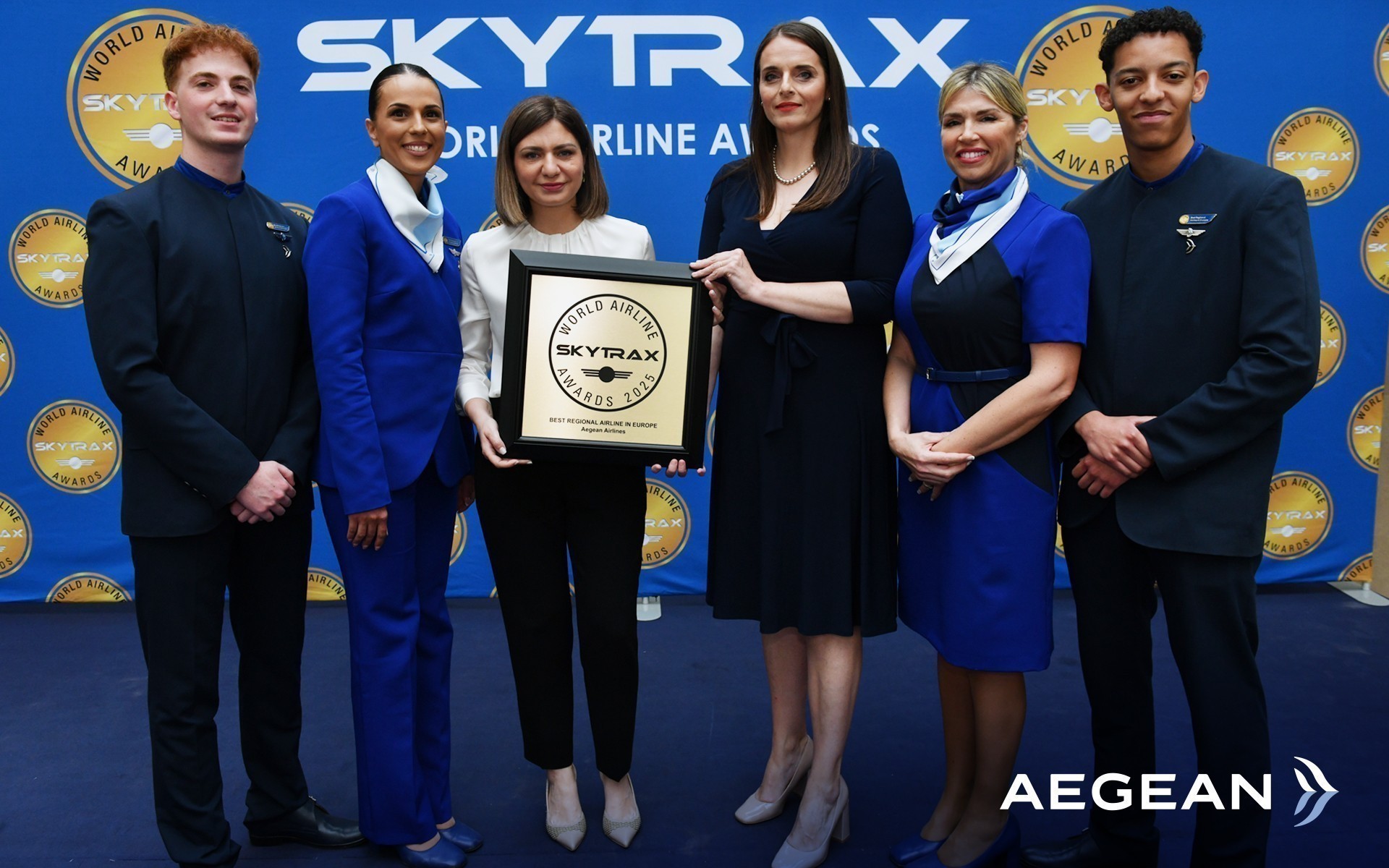 AEGEAN: Για 14η χρονιά «Καλύτερη Περιφερειακή Αεροπορική Εταιρεία στην Ευρώπη» στα Skytrax World Airline Awards 2025
