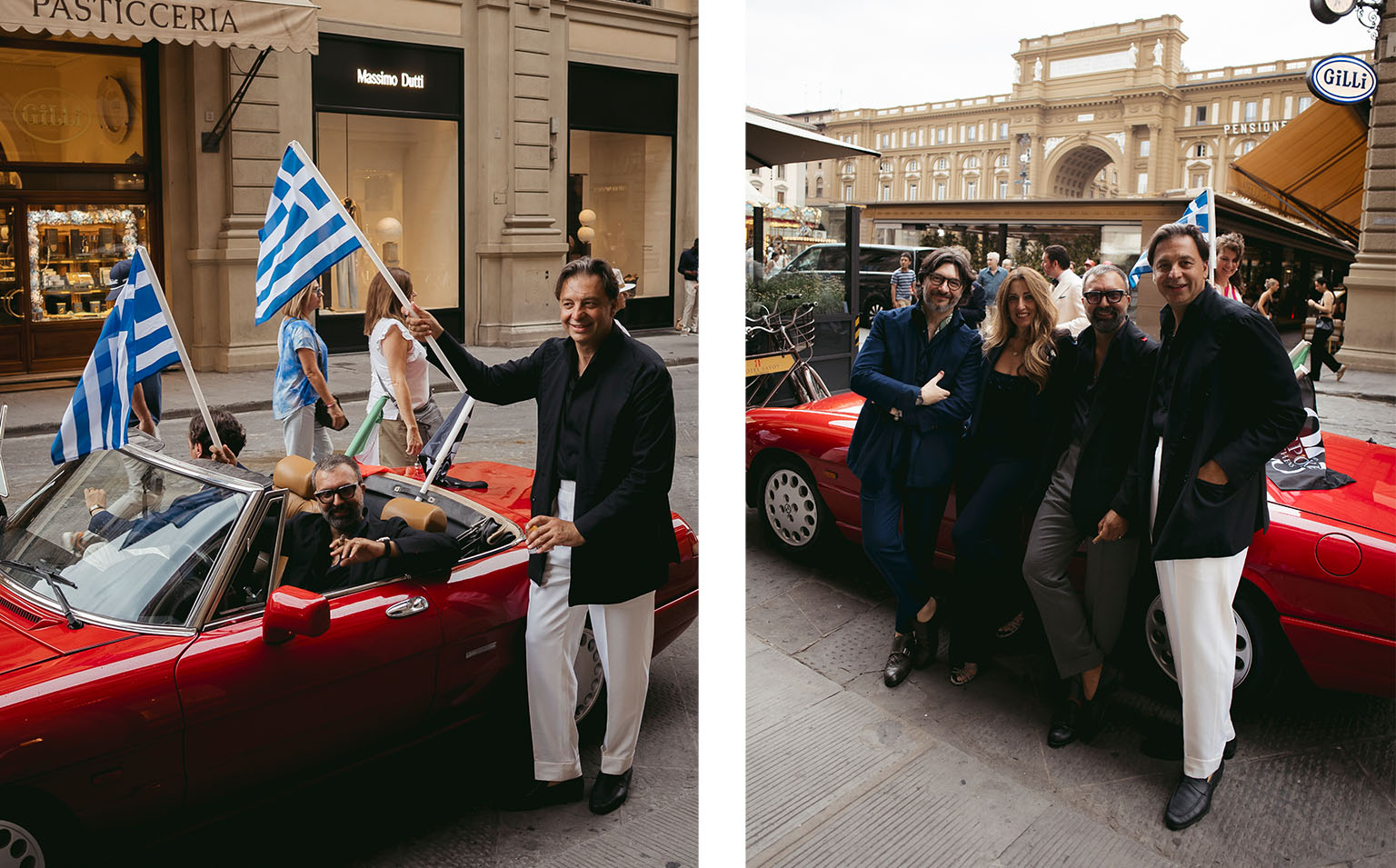 Pitti Uomo 108: Οι Ελληνες που ταξίδεψαν με Alfa Romeo Spider στη γιορτή του ανδρικού στυλ