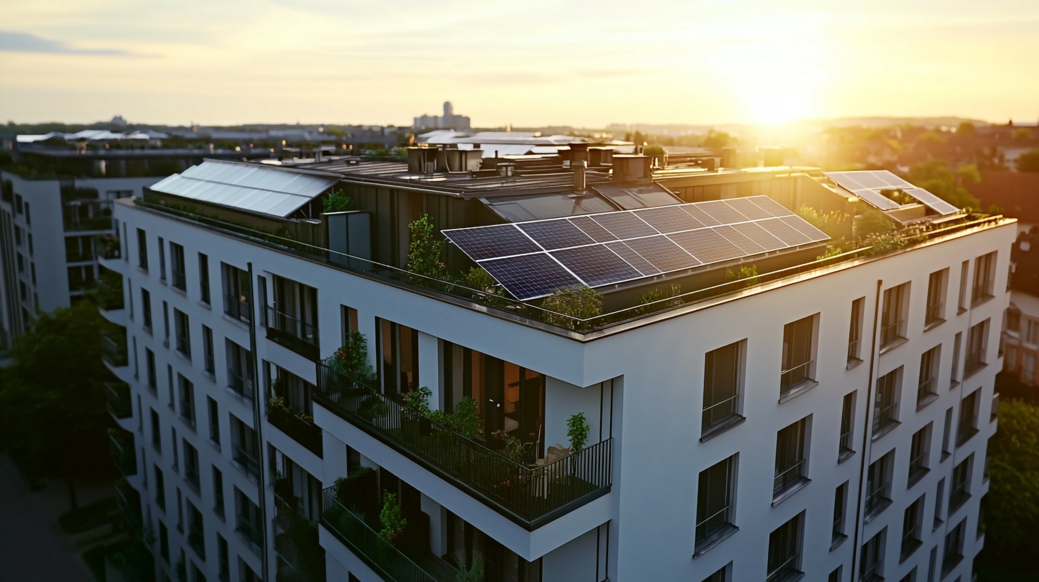 Φωτοβολταϊκά στις ταράτσες: Δυνατότητα για εγκατάσταση σε πολυκατοικίες με πλειοψηφία 51%