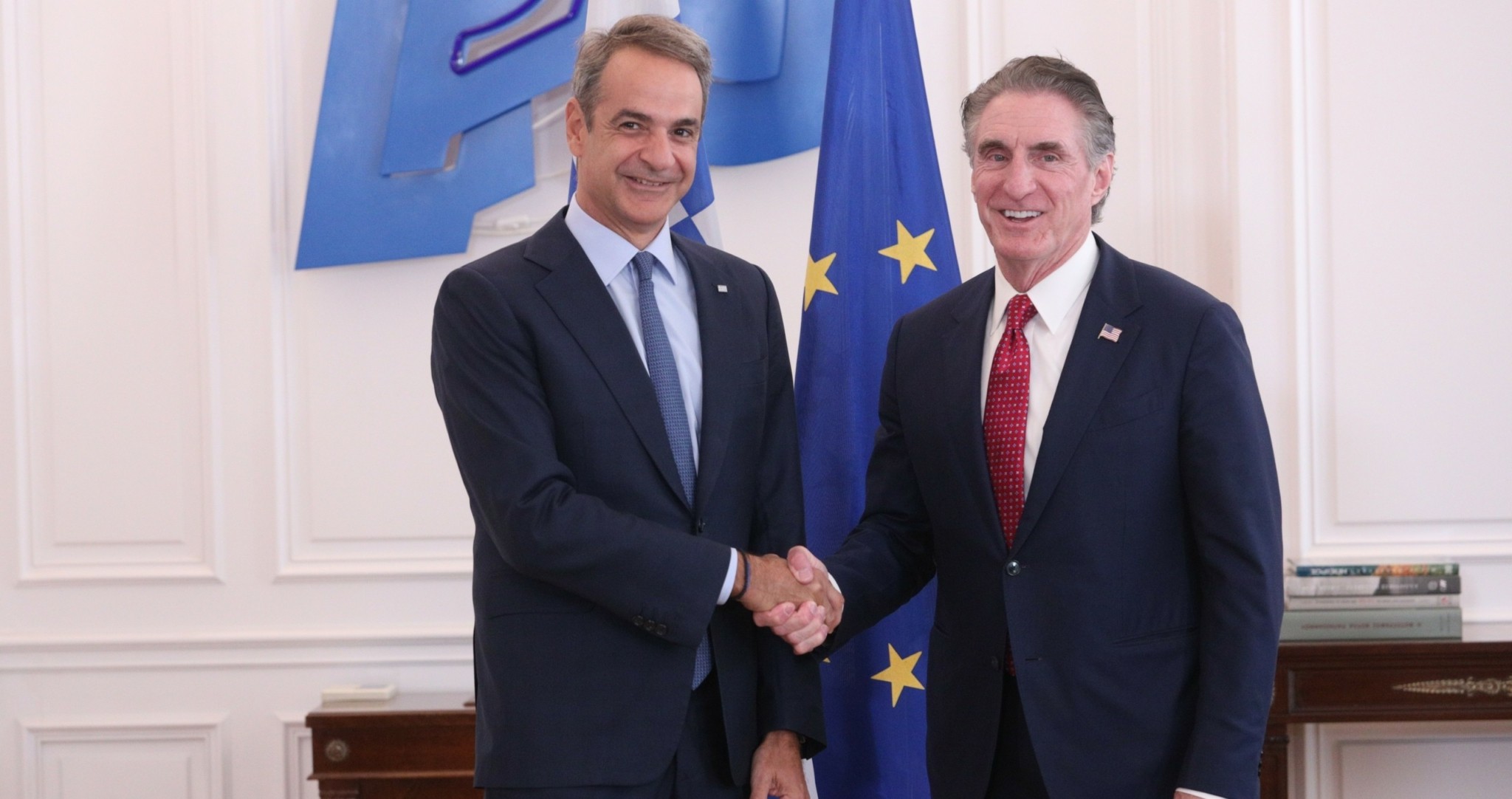 Συνάντηση Μητσοτάκη – Μπέργκαμ στο Μαξίμου: Θεωρούμε την Ελλάδα στρατηγικό εταίρο – Μπορούμε να επεκτείνουμε την ενεργειακή μας συνεργασία