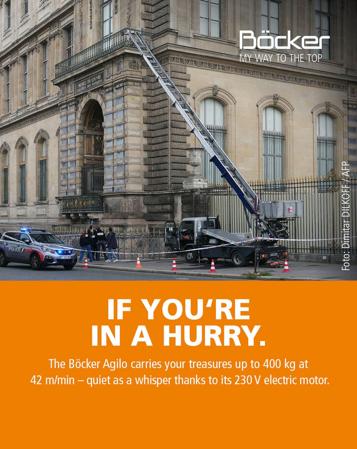 Χρυσές δουλειές για την εταιρεία που κατασκεύασε τη σκάλα της ληστείας του Λούβρου