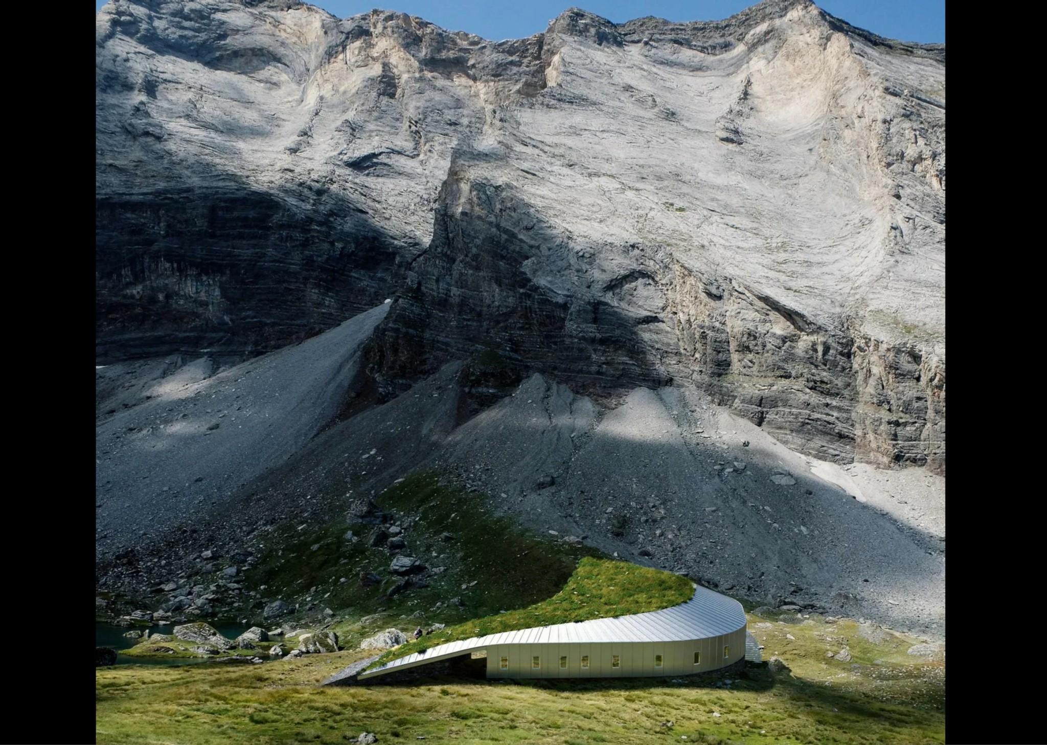 Ενα ορεινό design καταφύγιο που δεν μοιάζει με κανένα