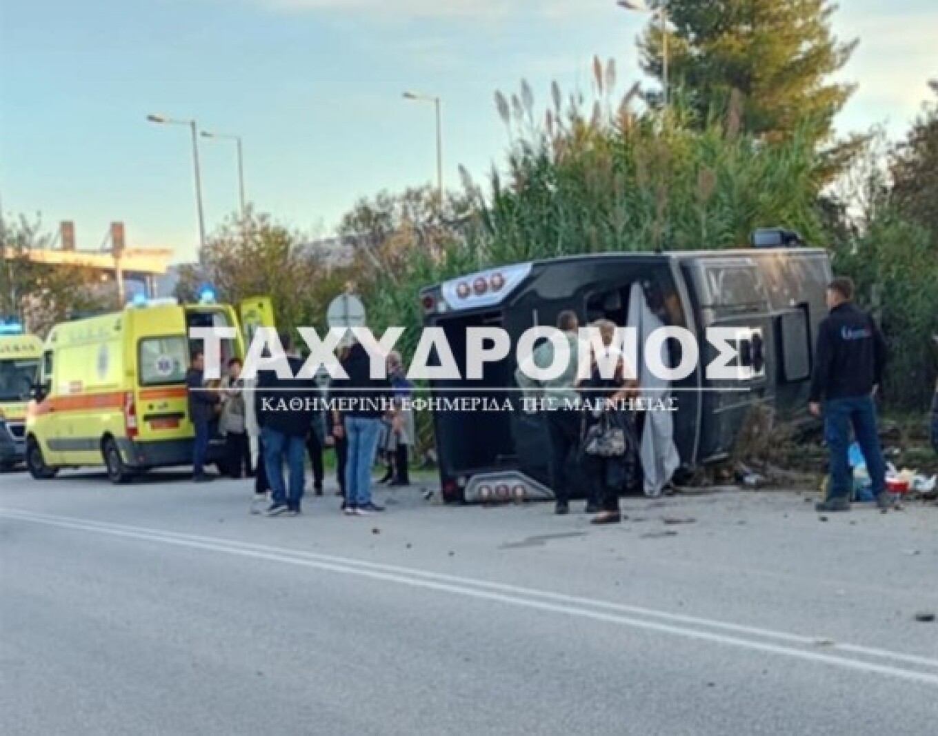 Βόλος: Εκτροπή λεωφορείου με 40 επιβάτες έξω από τον Ριζόμυλο – 14 τραυματίες | Ειδήσεις για την Οικονομία