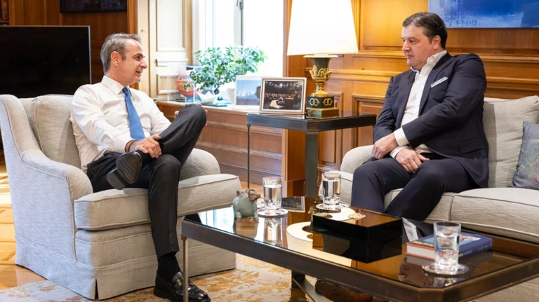 Μητσοτάκης: Συνάντηση με τον πρόεδρο της Euroleague Basketball – Συζήτησαν για το Final Four στην Αθήνα (pics)