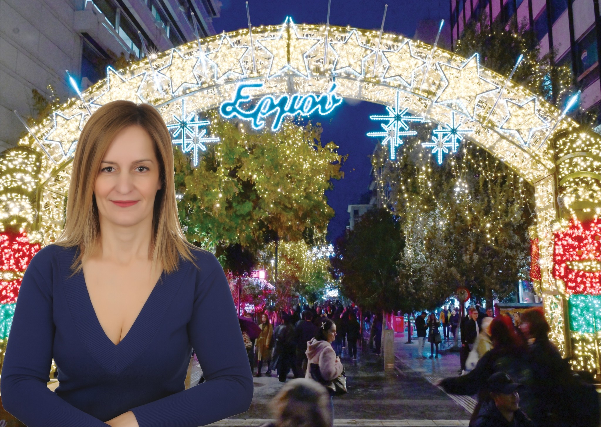 Αναστασία Φιλιπποπούλου: Η ιστορία πίσω από τον εορταστικό φωτισμό της Αθήνας