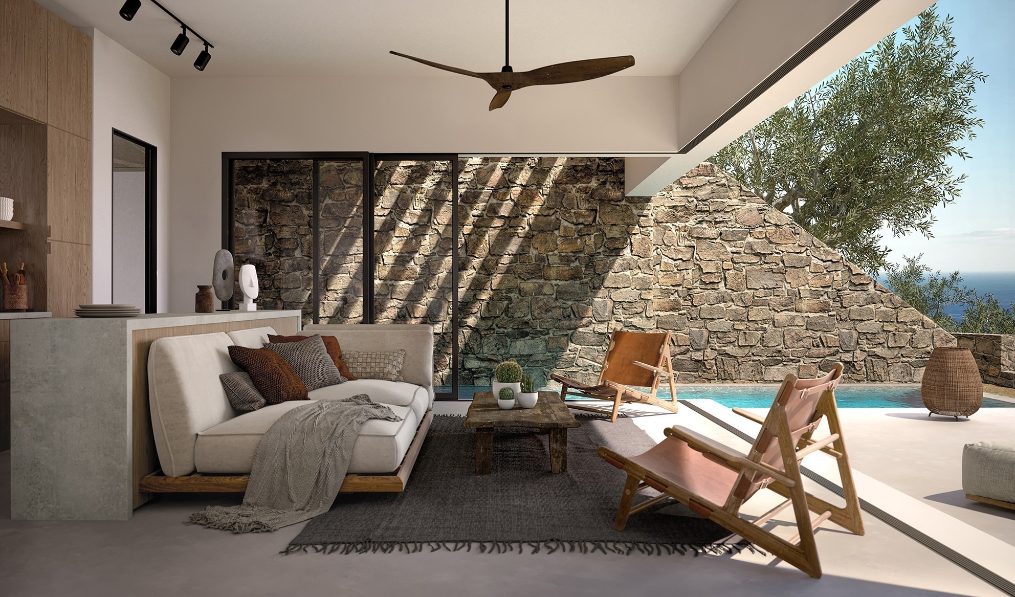 Τρεις εντυπωσιακές βίλες στην Κάρπαθο