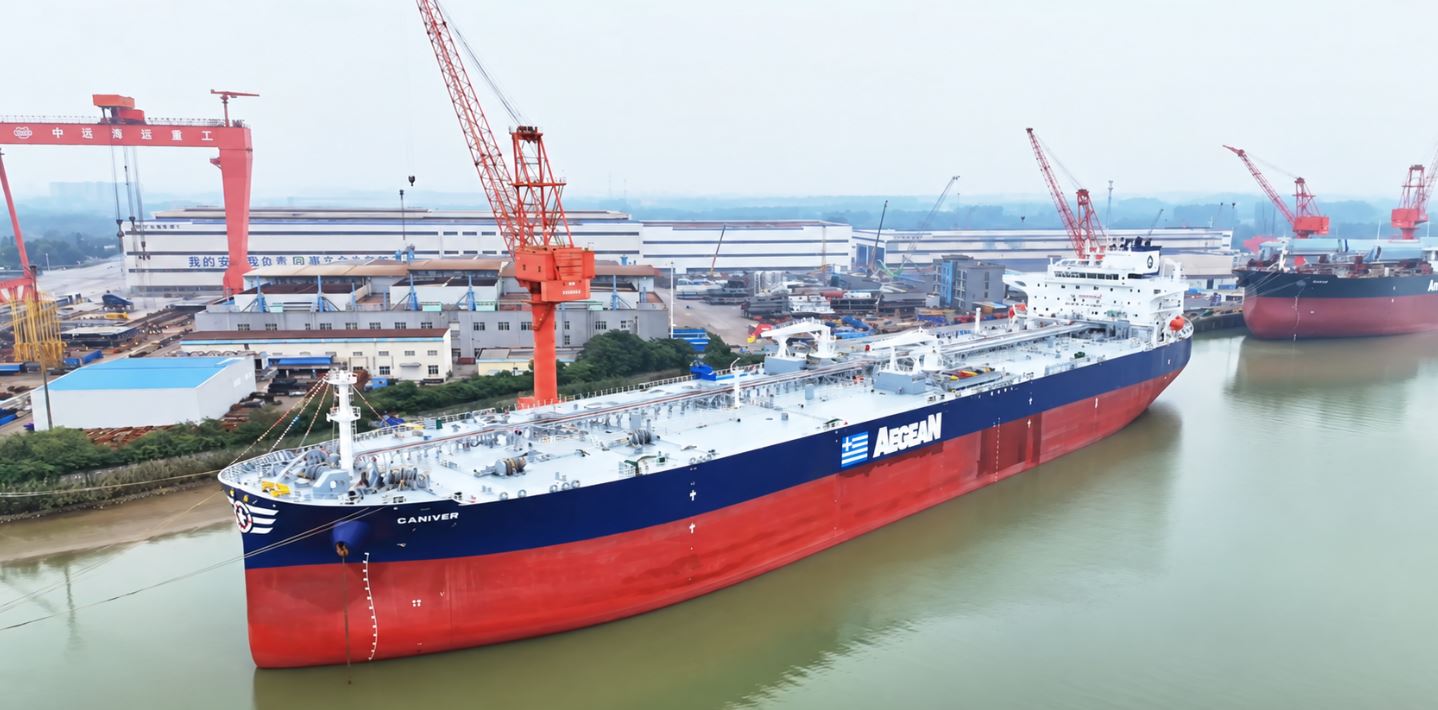 Στον στόλο της Aegean Shipping Management το νεότευκτο δεξαμενόπλοιο CANIVER